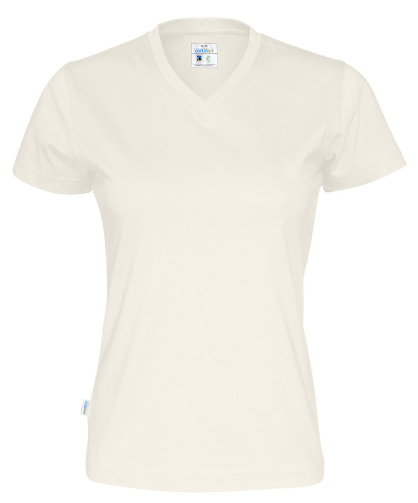 COTTOVER T-SHIRT V-NECK LADY i Flera Färger - 11