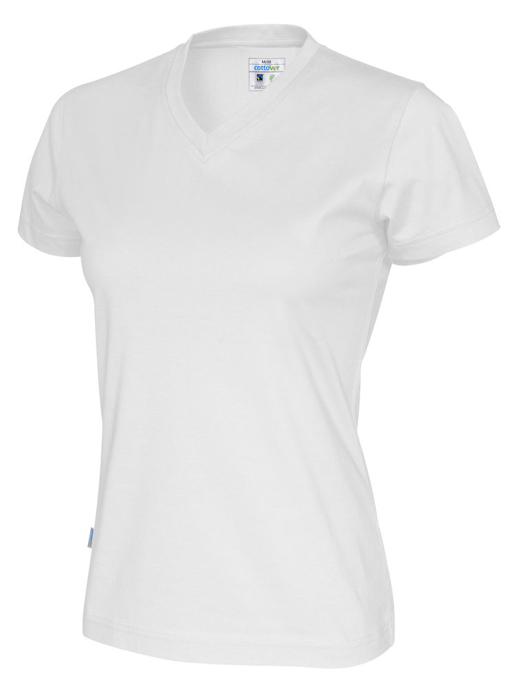 COTTOVER T-SHIRT V-NECK LADY i Flera Färger - 10