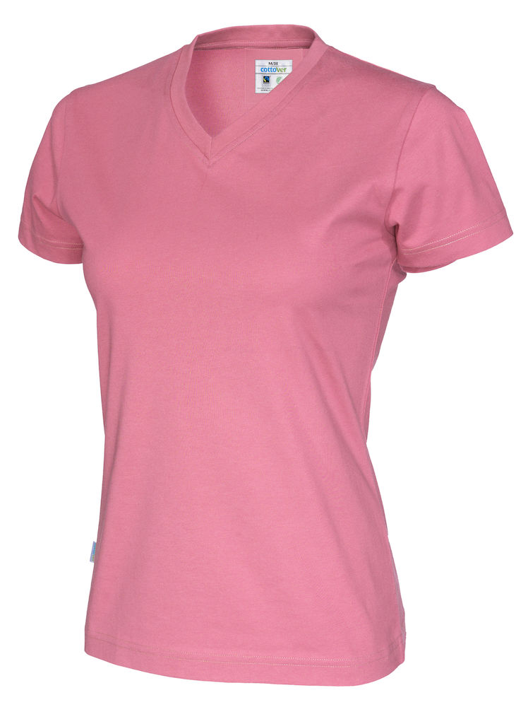 COTTOVER T-SHIRT V-NECK LADY i Flera Färger - 24