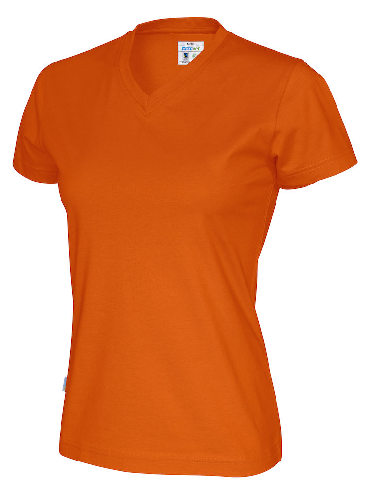 COTTOVER T-SHIRT V-NECK LADY i Flera Färger - 19