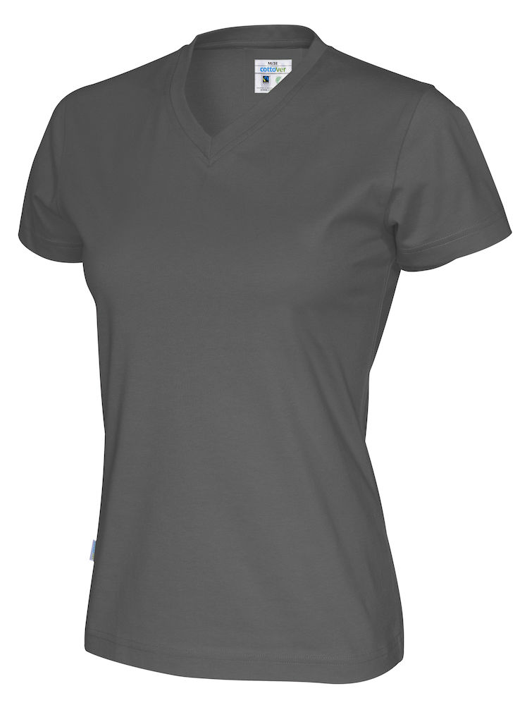 COTTOVER T-SHIRT V-NECK LADY i Flera Färger - 61