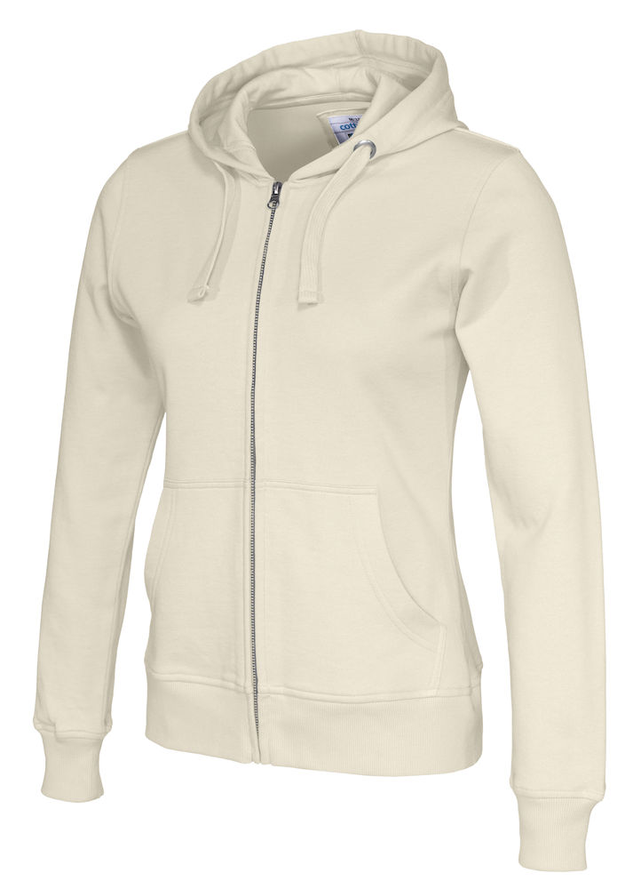 COTTOVER FULL ZIP HOOD LADY i Flera Färger - 14