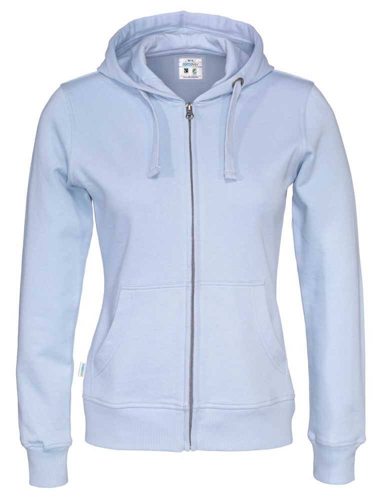 COTTOVER FULL ZIP HOOD LADY i Flera Färger - 47