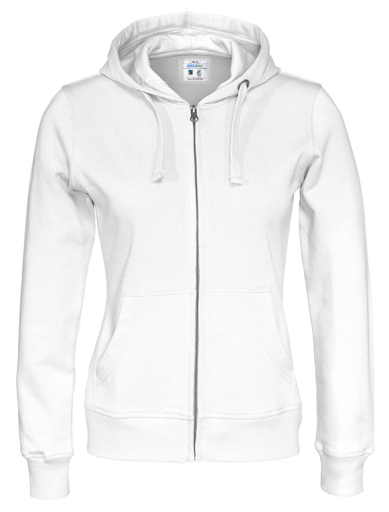COTTOVER FULL ZIP HOOD LADY i Flera Färger - 6