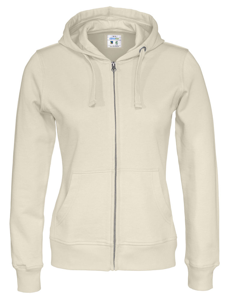COTTOVER FULL ZIP HOOD LADY i Flera Färger - 11