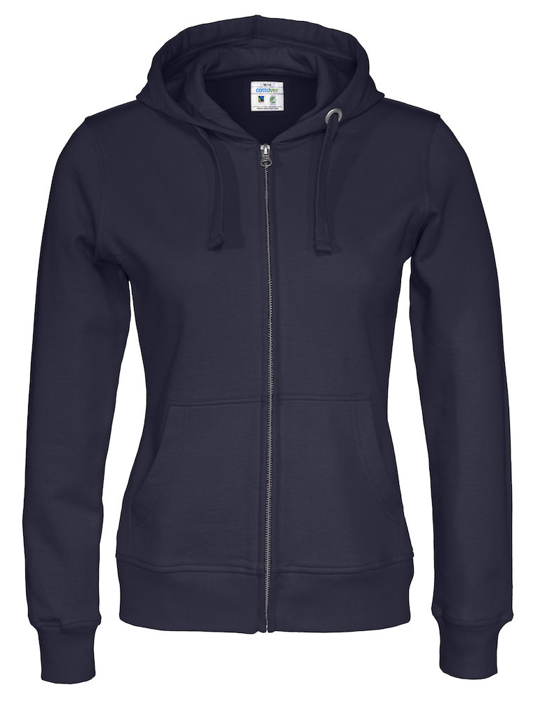 COTTOVER FULL ZIP HOOD LADY i Flera Färger - 50
