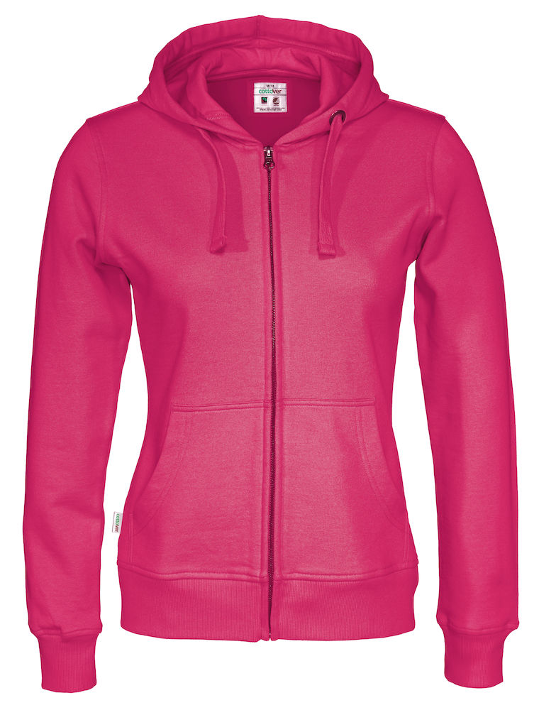COTTOVER FULL ZIP HOOD LADY i Flera Färger - 34
