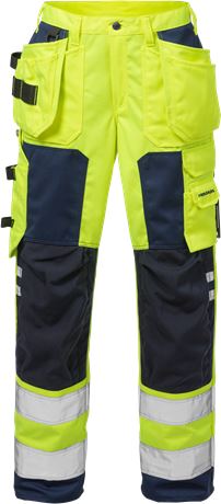 FRISTADS Varsel Hantverkarbyxa 2125 PLU kl 2, dam 2 Fristads  Large VARSEL HANTVERKARBYXA 2125 PLU KL 2, DAM - 3