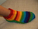 raggsocka låg modell regnbåge