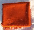 Filt av ren merinoull. Orange