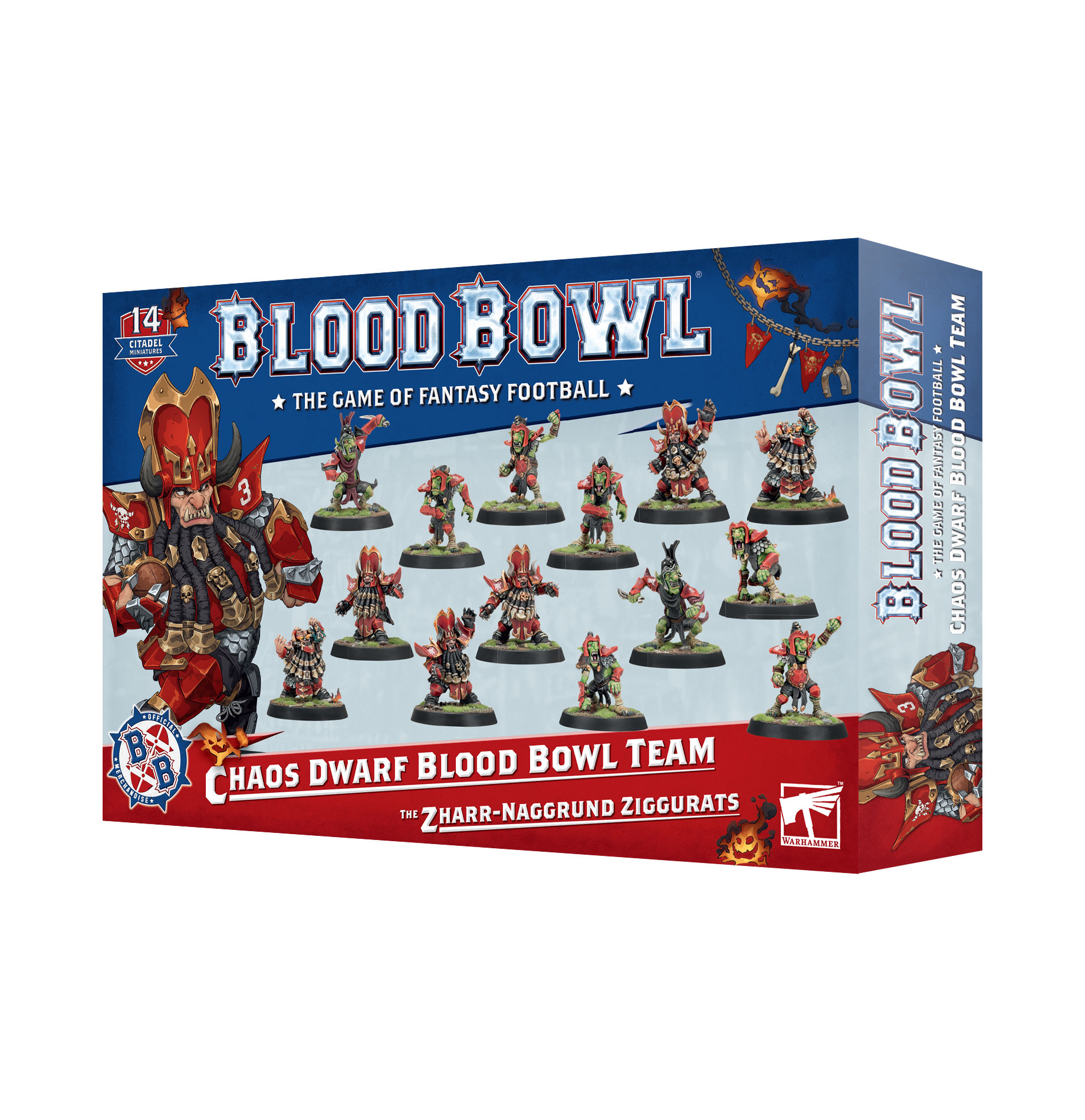 Blood Bowl: Chaos Dwarf Blood Bowl Team - The Zharr-Naggrund Ziggurats