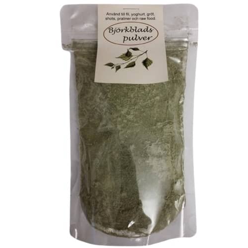 Björkbladspulver, 75g, 10st/låda - 2