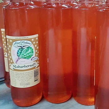 Rabarbersaft, saft av rabarber, 50 cl
