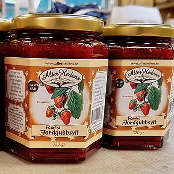 Rårörd Jordgubbssylt, 70%, AlterHedens, 320g