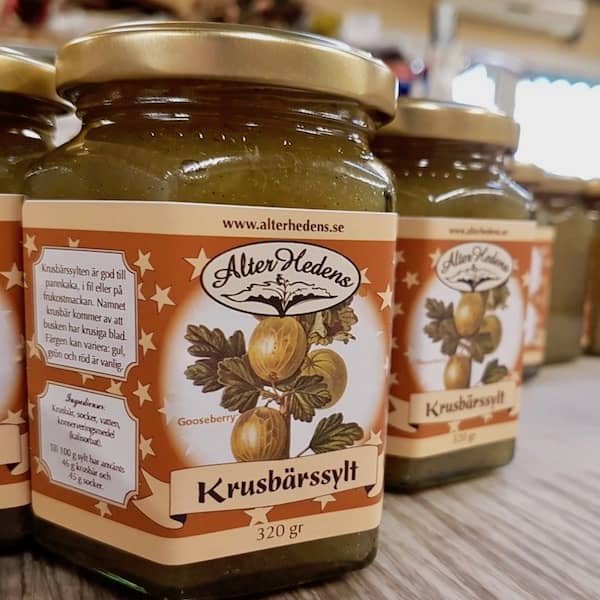 Krusbärssylt, mycket bär, AlterHedens