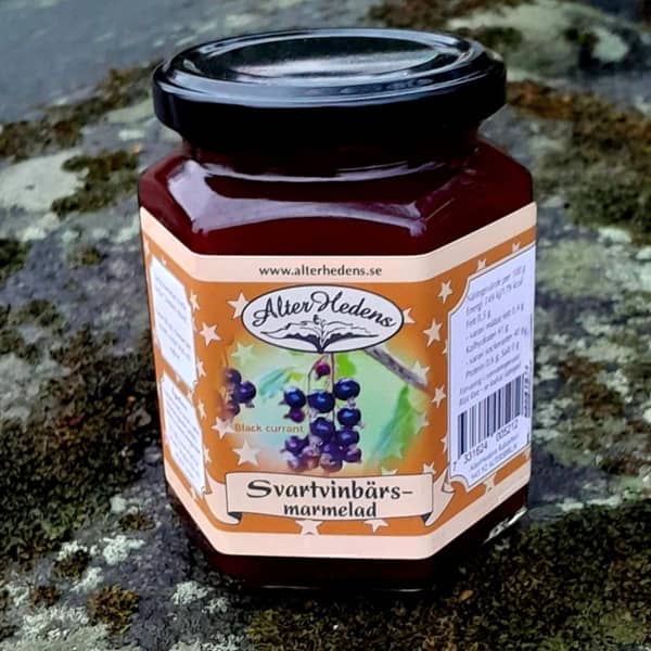 Svartvinbärsmarmelad, 320g, 12st/låda