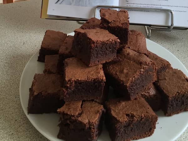 brownies med rosor