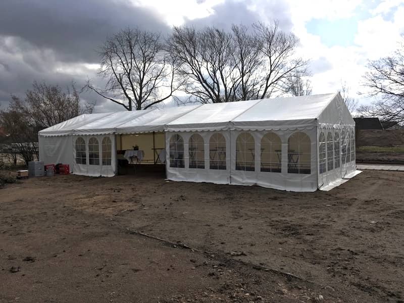 Partytält 6x18m