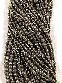 Pyrit Fasetterad Kula 2 - 4 mm
