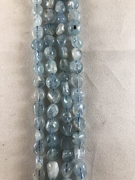 Akvamarin nugget 8-9 mm