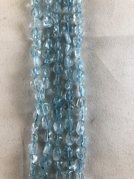Akvamarin nugget 5 - 7 mm AA