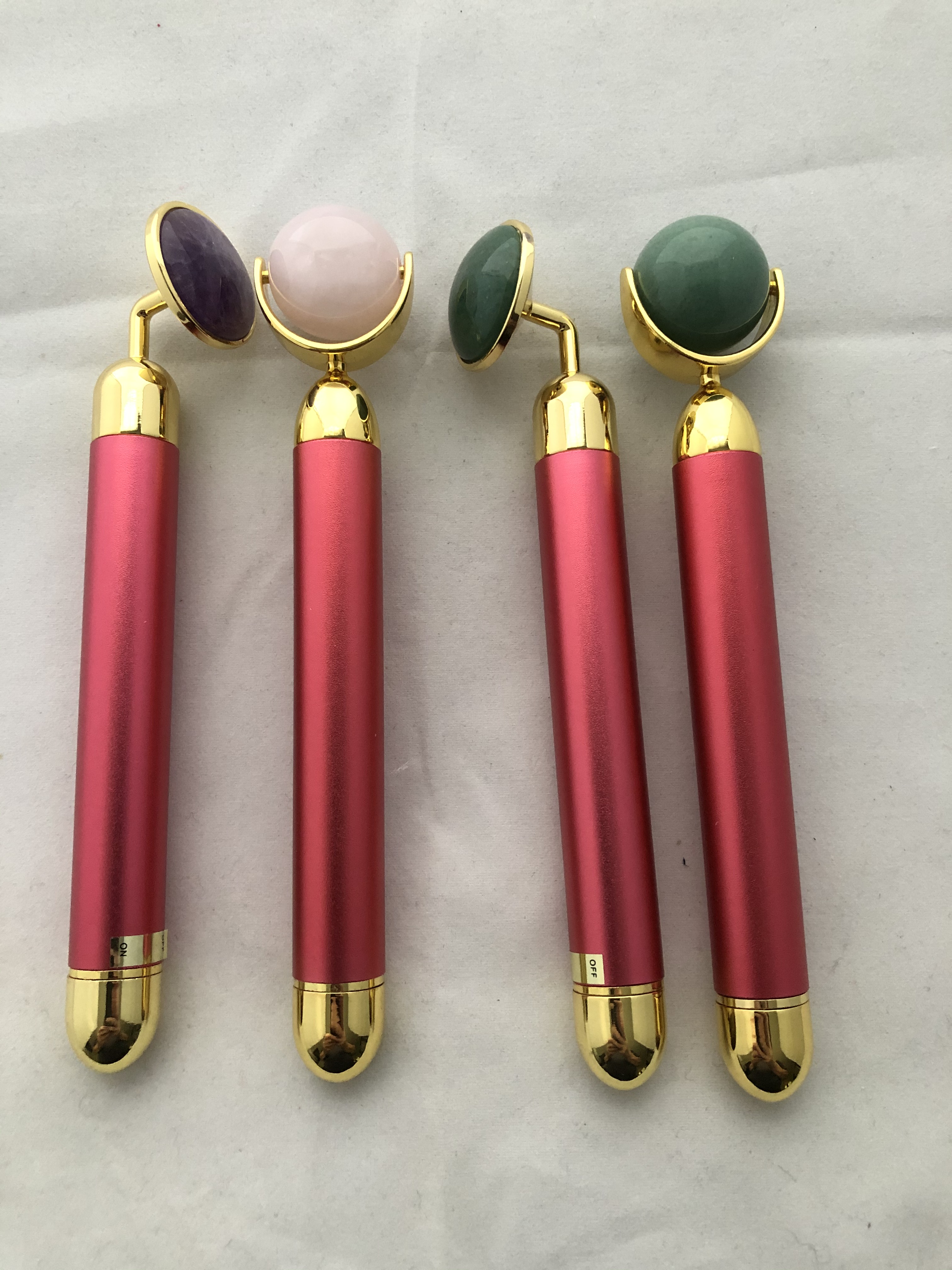 Jade Face Roller med vibrator - 2
