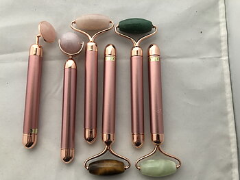 Jade Face Roller med vibrator