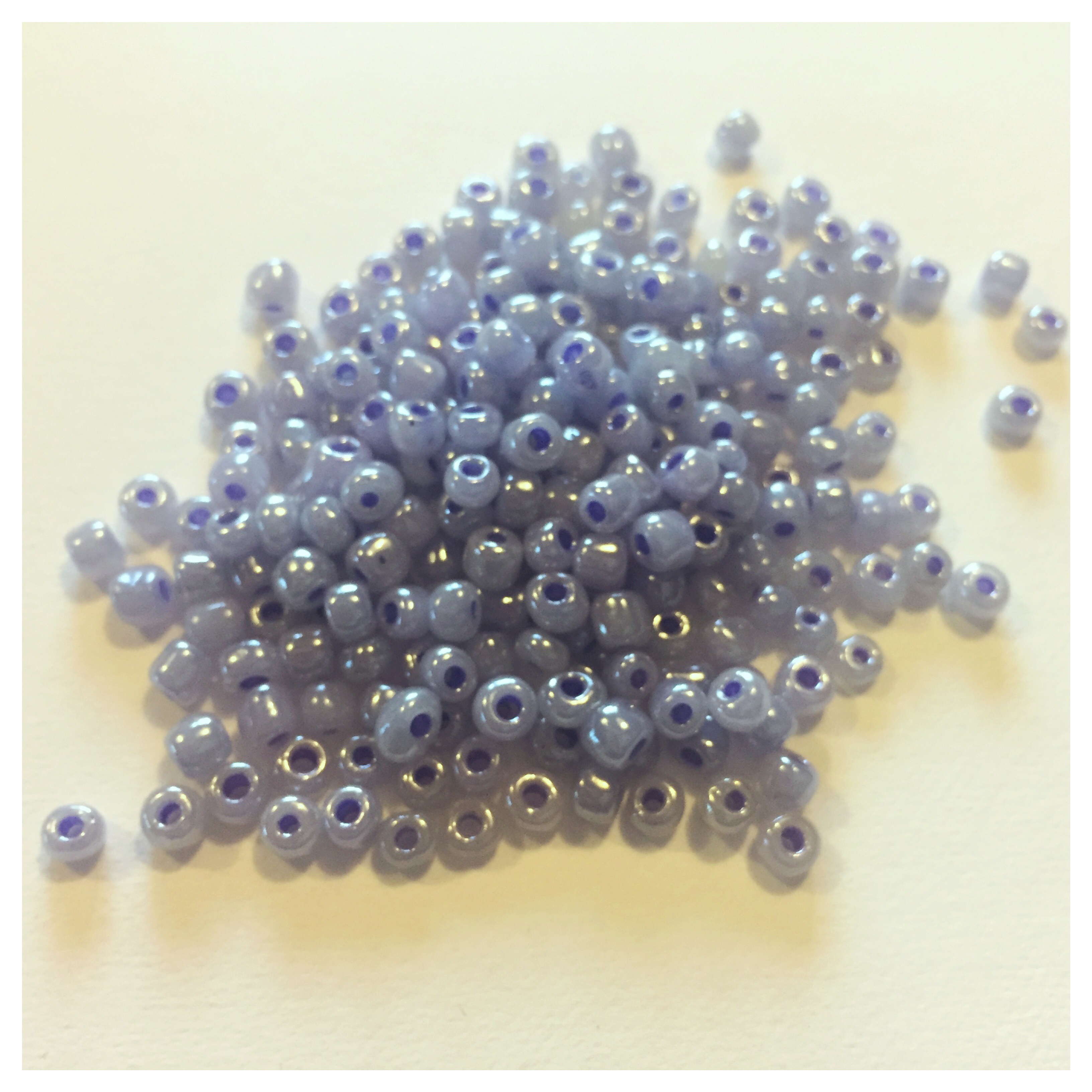 Lila - Lavendel, rocaillepärlor, 4mm, ca 300st/22g