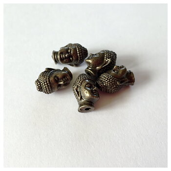 Buddha-huvud -1st, bronston, 1,3cm x1cm, 