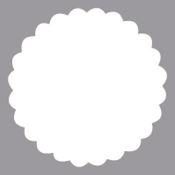 Rund med dekorkant - motivstans - ø 2,54 cm, Rayher