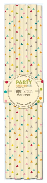Multi Triangle, Papperssugrör, 12st, Jillibean Soup 