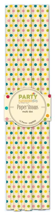 Multi Dot, Papperssugrör, 12st, Jillibean Soup 