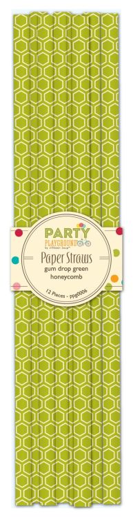 Green Honeycomb, Papperssugrör, 12st, Jillibean Soup