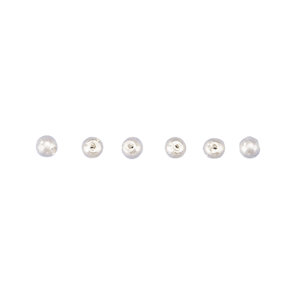 Vit 4mm, 100st, vaxpärlor, Rayher