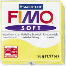 Fimo soft, citrongul, 57g, Staedtler