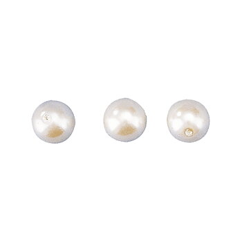 Vit 10mm, 16st, vaxpärlor, Rayher