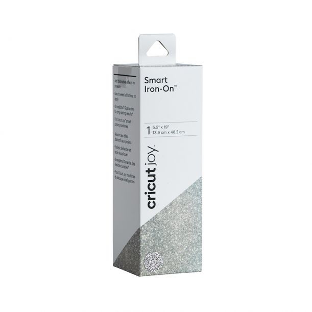 SILVER - glitter, Smart Iron-On, 13,9 cm x 48,2 cm, Cricut Joy, Cricut