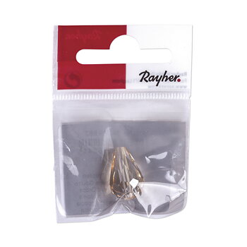 Glasdroppe - Golden 1st, 18mm x 12mm, Rayher
