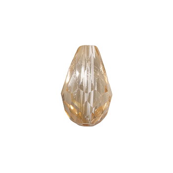 Glasdroppe - Golden 1st, 18mm x 12mm, Rayher