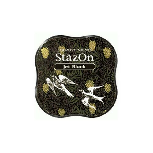 Svart - Jet Black, StazOn Midi Pad, Tsukineko, 