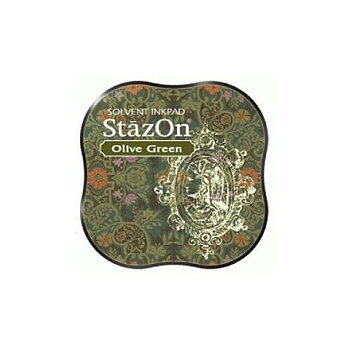 Grön - Olive Green, StazOn Midi Pad, Tsukineko, 