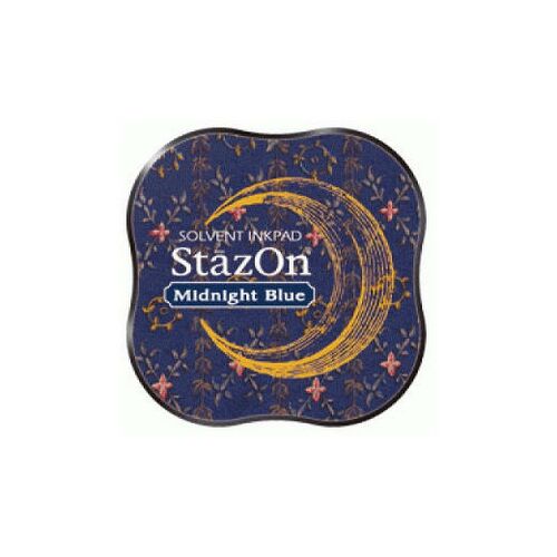 Blå - Midnight Blue, StazOn Midi Pad, Tsukineko, 