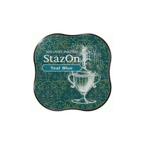 Turkos - Teal Blue, StazOn Midi Pad, Tsukineko, 