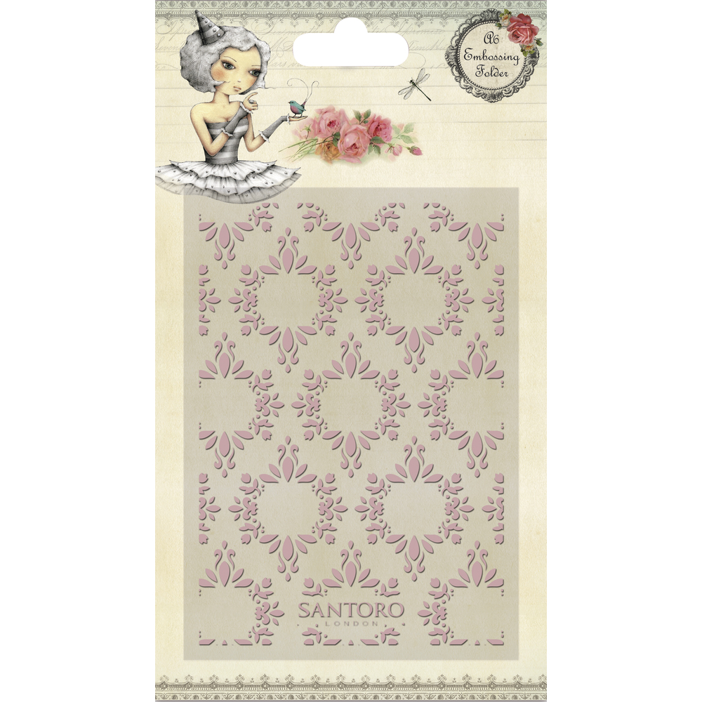 Embossingfolder A6, Mirabelle 2, Santoro,