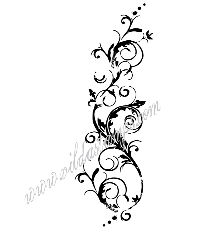 Grungeswirl, Vilda Stamps,