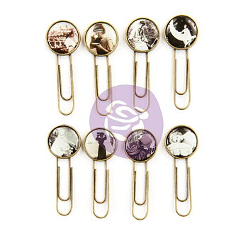 Nostalgia, 8st, Epoxy paperclips, Finnabair, Prima marketing