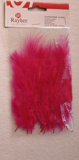 Fuchsia, Fjädrar 10-15cm, 15st. 