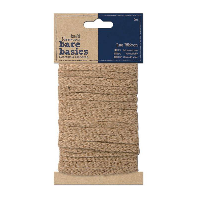 Jute Ribbon (5m) , Bare basics, Papermania