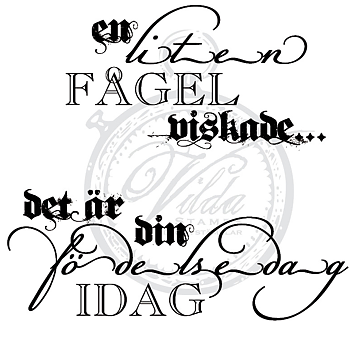En liten fågel viskade, Vilda Stamps,