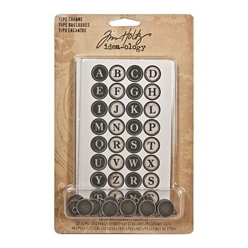 Skrivmaskins charms, Idea-ology, Tim Holtz